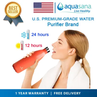 AQUASANA 25 OZ./750 ML Stainless Steel Thermos Bottle